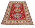 3x5 Red Kuba Afghan Hand Knotted Wool Area Rug